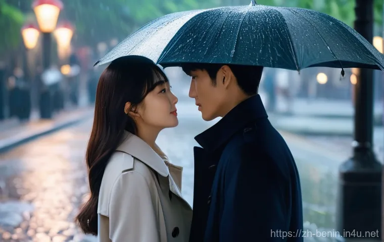 베냉에서 한국 드라마 인기 - **"A tender and emotional scene from a modern K-drama. A young Korean couple, both in their late twe...