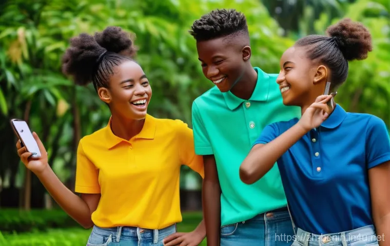 베냉의 소셜미디어 트렌드 - A vibrant scene in a bustling market in Cotonou, Benin, featuring a friendly Beninese woman, approxi... 베냉의 소셜미디어 트렌드 - A vibrant scene in a bustling market in Cotonou, Benin, featuring a friendly Beninese woman, approxi...